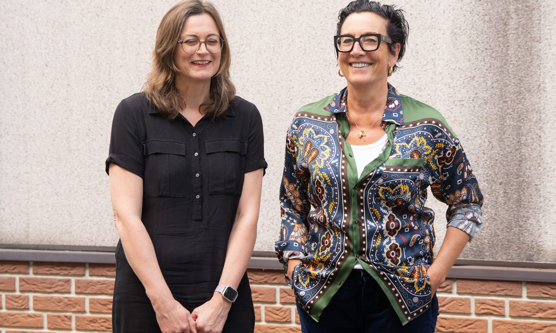 Daniela Matha (li.), Geschäftsführerin der ABG Frankfurt Holding, und Marion Schmitz Stadtfeld, Leiterin Integrierte Stadtentwicklung | ProjektStadt.