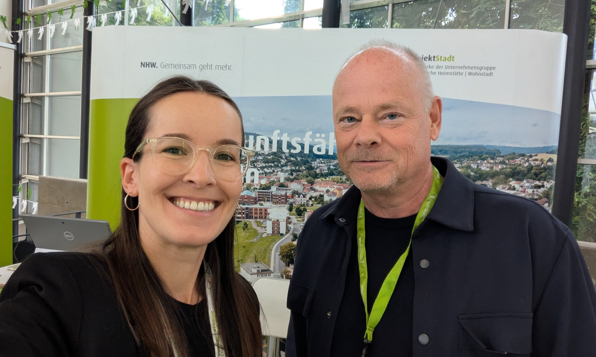 Ansprechpartner am Stand: Ulrich Türk und Elisabeth Jeckel von der ProjektStadt.