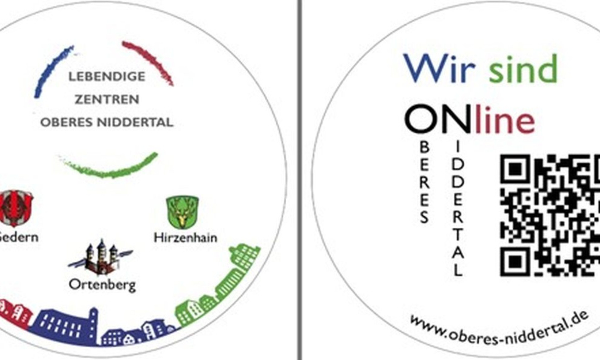 Bierdeckel zur Bewerbung der interkommunalen Website