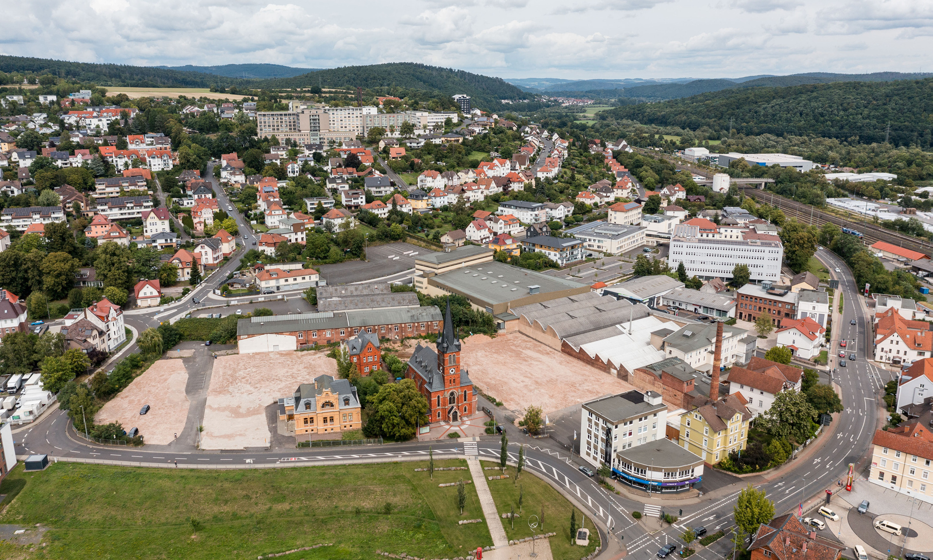 Luftaufnahme von Bad Hersfeld