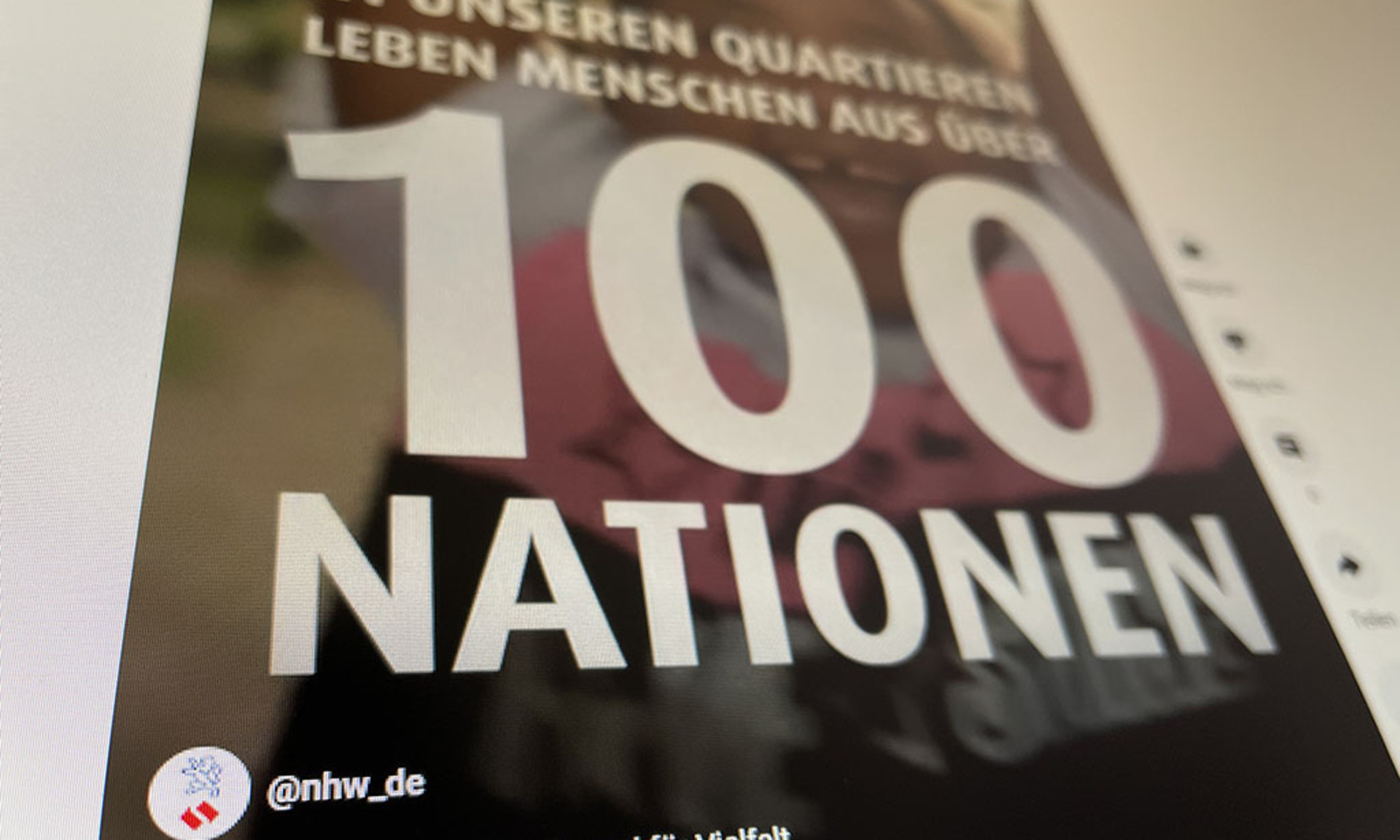 Die NHW steht zur Demokratie und für Vielfalt  Foto: NHW